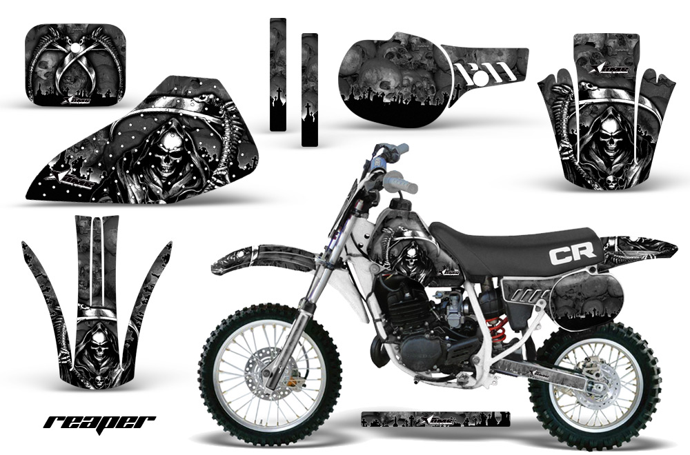 Honda CR60 Graphics Kit Reaper Black